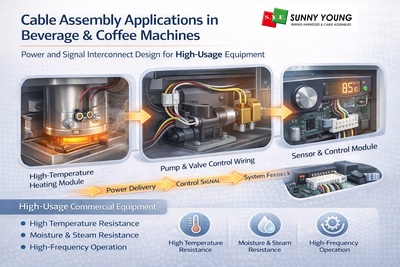 Cable Assembly Applications in Beverage and Coffee Machines