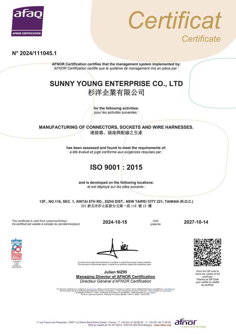 ISO 9001:2015_Sunny Young