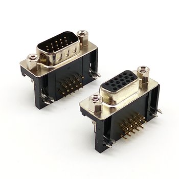 DIP-Steckverbinder für Leiterplatten der Serie R7510, rechtwinkliger D-Sub-Steckverbinder mit hoher Dichte