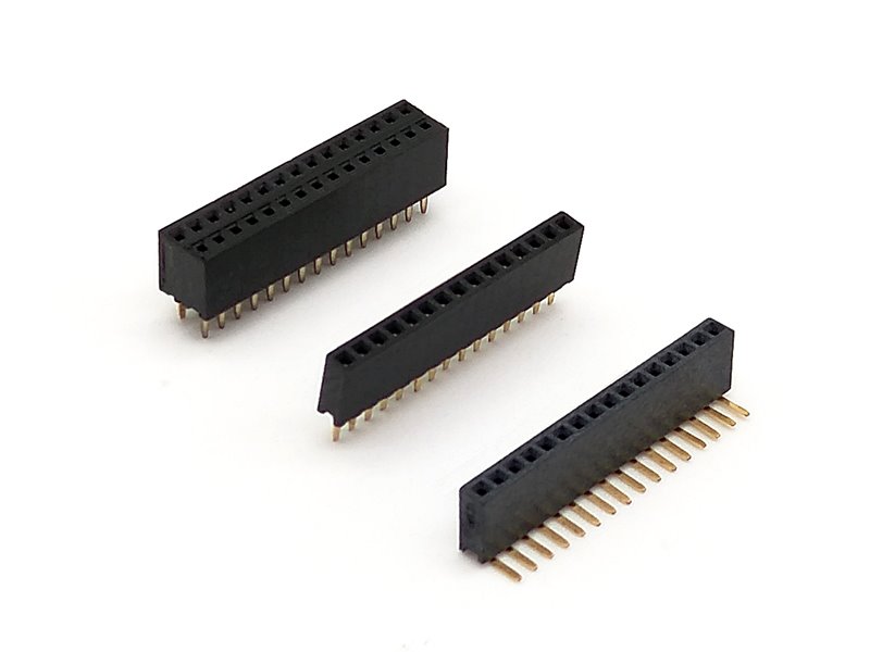1.27mm Female Header PCB DIP Right angle / Straight Type Single / Dual Row - R6810 Series