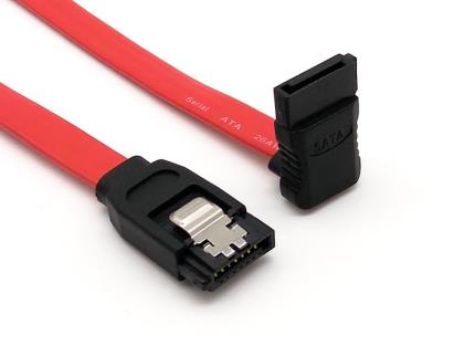 SATA 7P 90 to 180 degree Locking Latch Cable