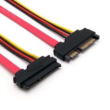 SATA 7+15 22Pin Male to Female Data Power Extension Cable｜Sunny Young Enterprise Co., Ltd.｜Taiwan