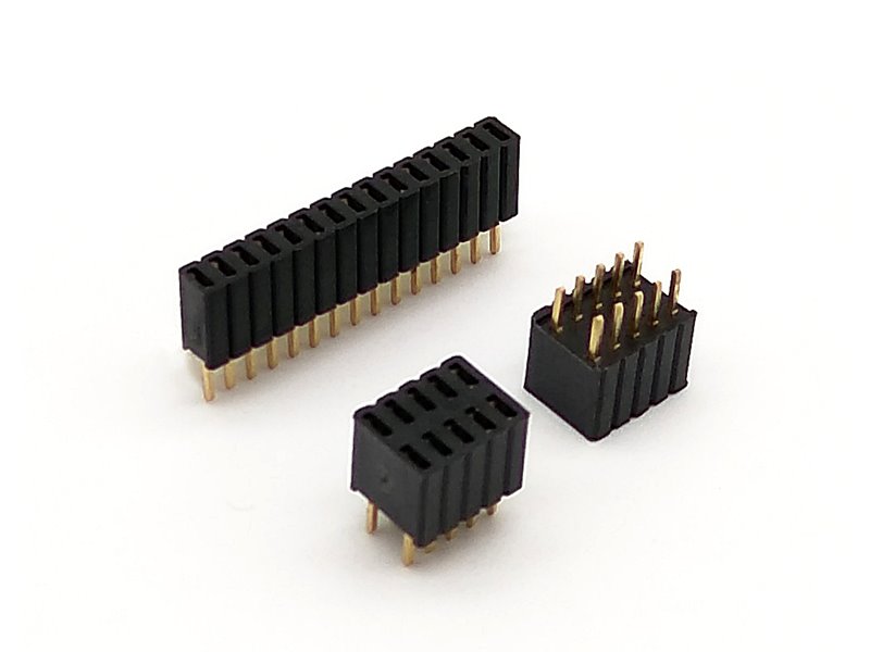 PH 1.27x2.54mm Female Header PCB DIP Straight Type Single / Dual Row - R6800 Series