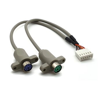 PS/2 鍵盤滑鼠轉換線 尾部加工, PS/2 Cable 轉接線-01