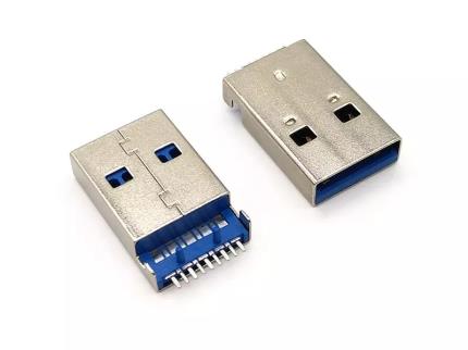 USB 3.0 A Type Connector 9p Male Straight Dip Offset Type Connector