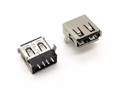 USB 2.0 Type A Female Connector R/A SMT Type