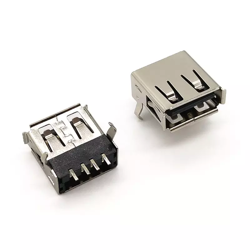 USB 2.0 Type-A 連接器 4P 標準母座 SMT 焊貼式 90 度 - R2950-A Series｜杉洋企業｜台灣線材加工製造商