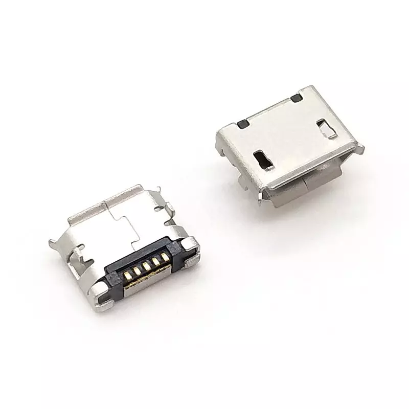 Micro USB 2.0 Type-B 5P SMT 有導腳, R2950-MCR Series