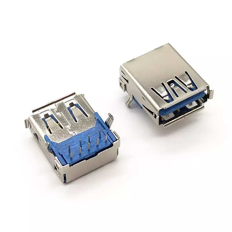 USB 3.0 Type-A 9P Female Connector R/A Dip Type, R2950-A Series