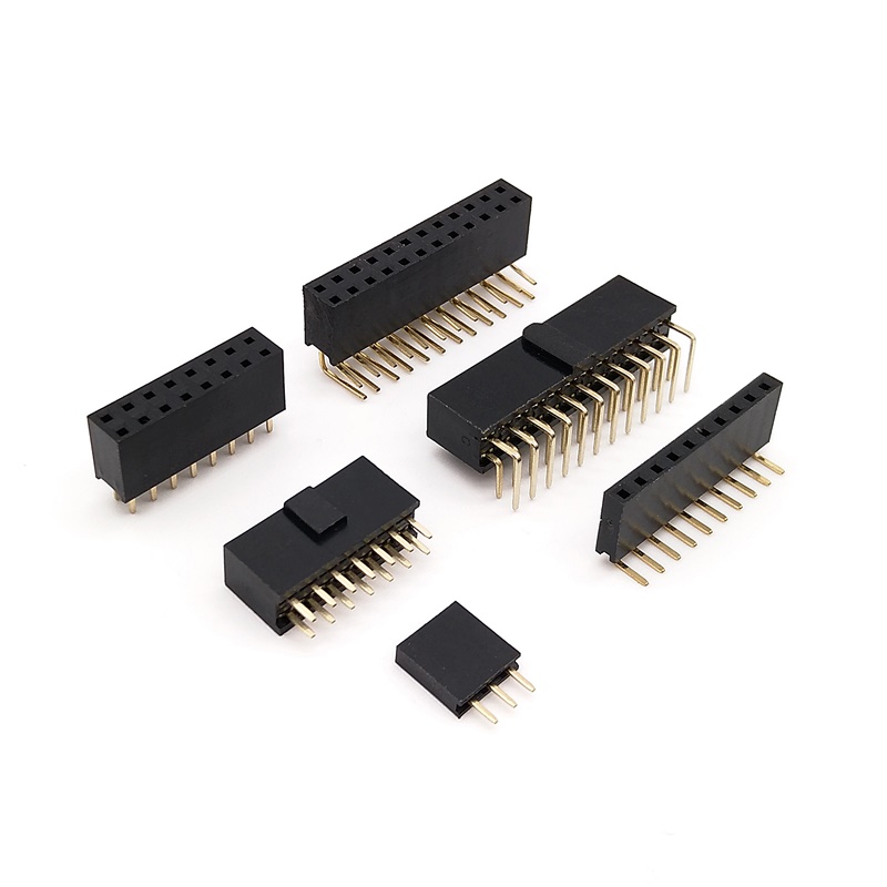 PH 2.54mm(.100") Female Header PCB DIP Single / Dual Row H=8.5 - R2800 Series