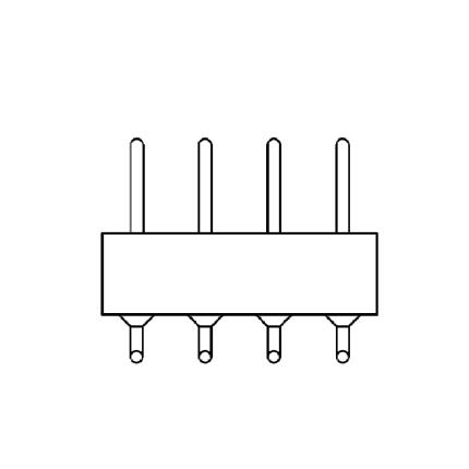 PH 2,54 Bearbeiteter Pin-IC-Sockel mit Doppelkopf &#x2013; Serie R3315