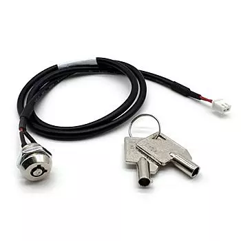 12mm 焊線式電源鎖 圓線加工, Key Switch 線材加工-01