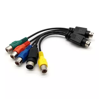 RCA to Mini Din Adapter Cable, RCA Cable-02