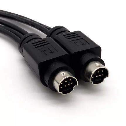 Mini Din 7P Male to RCA Female S-Video Adapter Cable