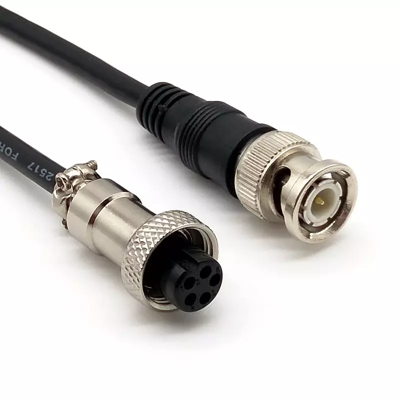 12M Aviation 4P to BNC Cable for Monitoring Systems