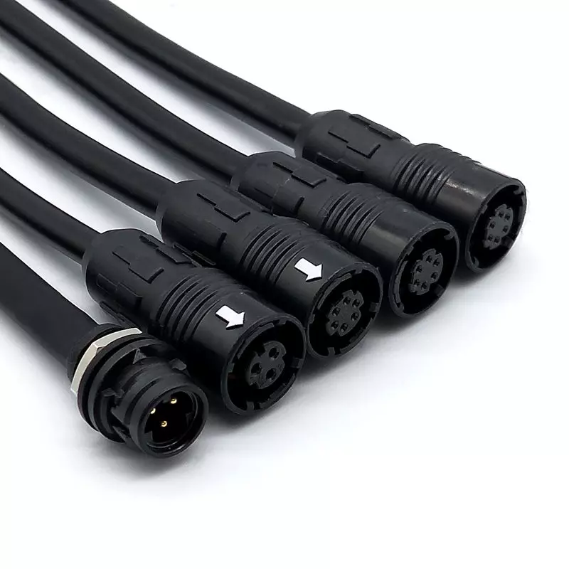 Benutzerdefiniertes wasserdichtes IP67-Kabel mit HR30-Miniaturanschluss