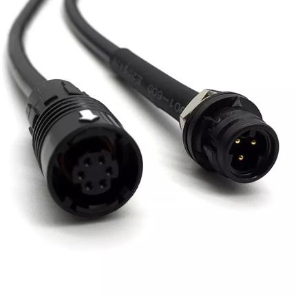 Benutzerdefiniertes wasserdichtes IP67-Kabel mit HR30-Miniaturanschluss