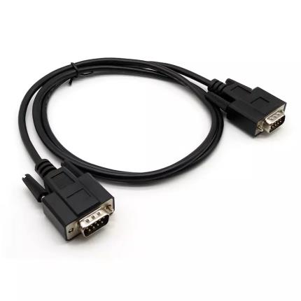 D-sub 9P Male to Male Extension Molded Cable