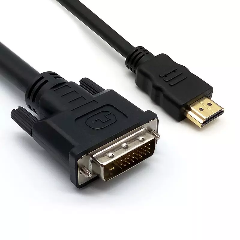 DVI 24+1P Male to HDMI 19P Male Cable