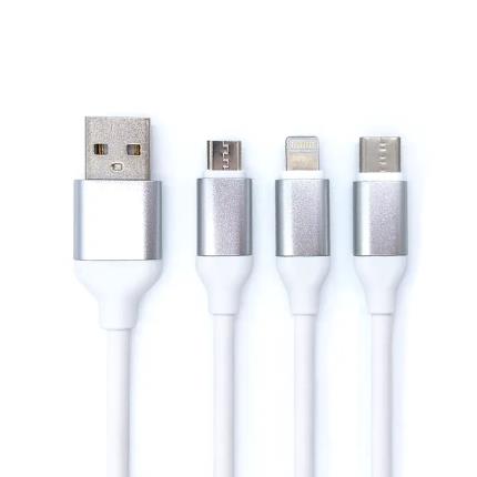 Type-C Three-in-One Charging Cable with Lighting