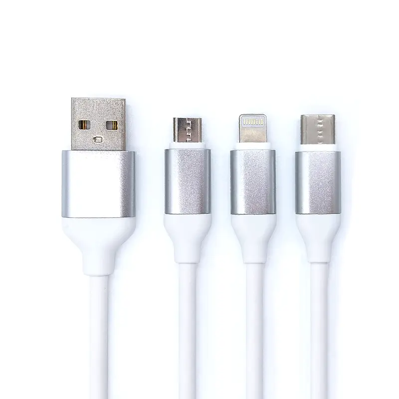 USB Type-C 一對三純充電線 USB A公轉Lightning/Type-C/Micro｜杉洋企業｜台灣線材加工製造商