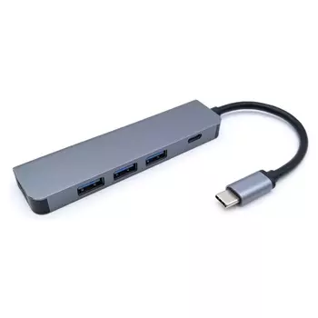 Type-C Hub 五合一多功能轉接器 USB 3.0 4埠+ PD 100W充電孔｜杉洋企業｜台灣線材加工製造商