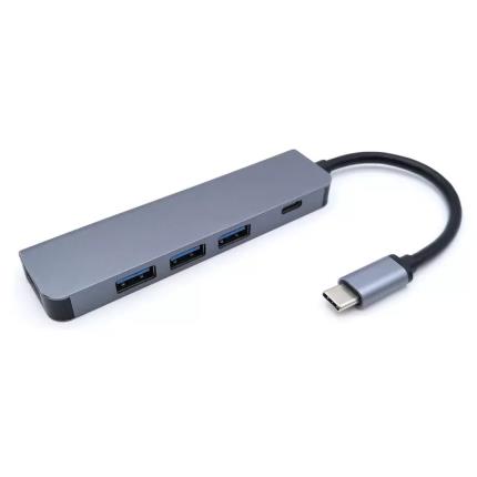Type-C 轉 USB3.0 4埠加PD充電HUB集線器