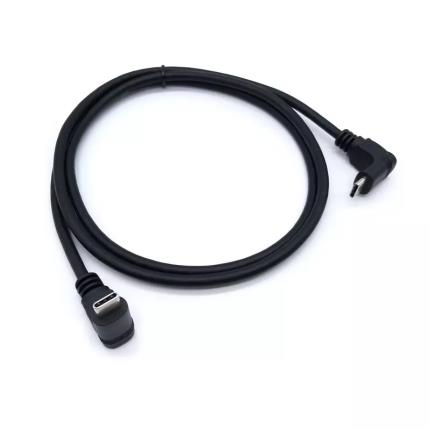 USB 3.1 Type C 90 degree Male to Male Cable