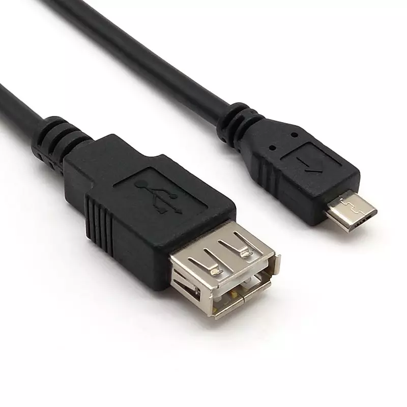 USB 2.0 Type A Female to Micro B Male Cable