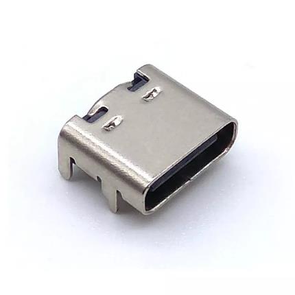 USB 2.0 Type-C 16 Circuits Socket SMT Top-Mount Right Angle Connector - R2950-C Series
