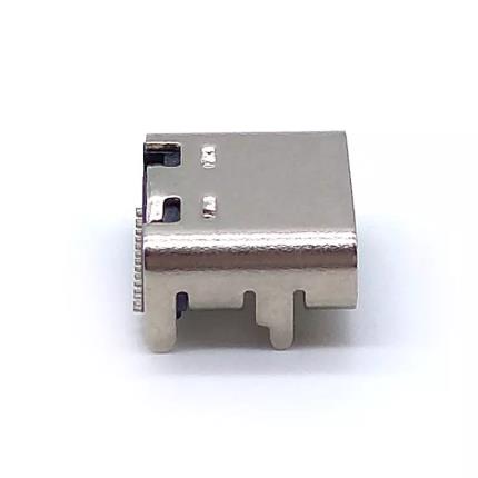 USB 2.0 Type-C 16 Circuits Socket SMT Top-Mount Right Angle Connector(Side)
