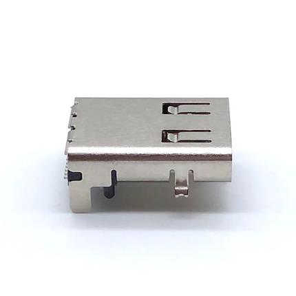 USB 3.2 Gen2 Type-C 24 Circuit Socket Right Angle Connector(Side)