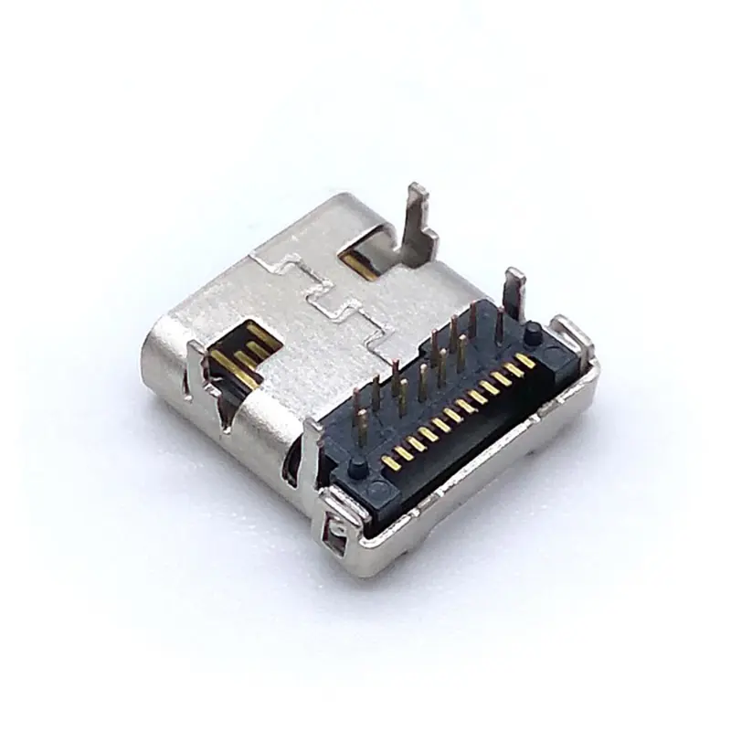 USB3.1 Gen2 Typ-C 24P rechtwinkliger Stecker f&#xFC;r die obere Montage_unten