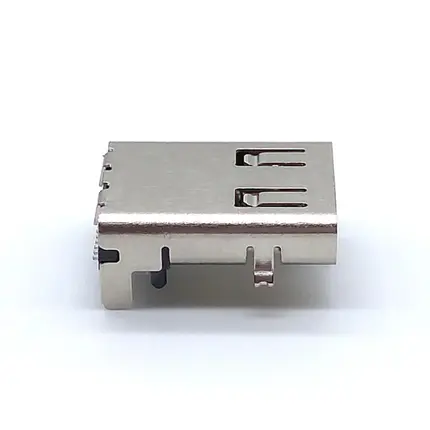 USB 4 Type-C Female 24P Right Angle Connector_Side
