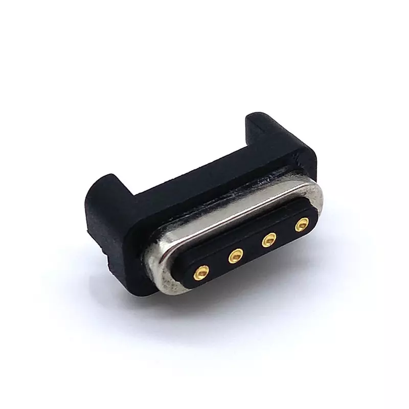 2.54mm 4P Female Bending Type Pogo Pin Connector 4 Pin