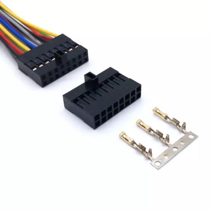R2530 Series 2.54mm dual row Dupont connector with Polarization, circuit 04 to 100 pin