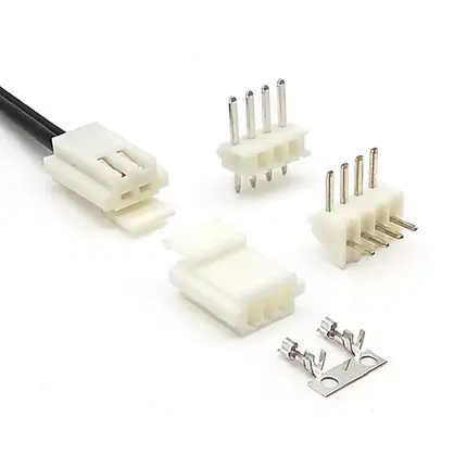 Crimpgehäuse der Serie R2540, 2,50 mm Nylon 66 UL94V-0, Farbe weiß, Schaltung 02 bis 20 Pin