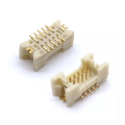 R6531 Series Wafer 1.25mm Dual Row SMT Straight Type gold flash, circuit 10 to 40 pin