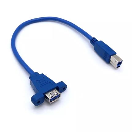 AF to BM Panel-Mount USB 3.0 Extension Cable
