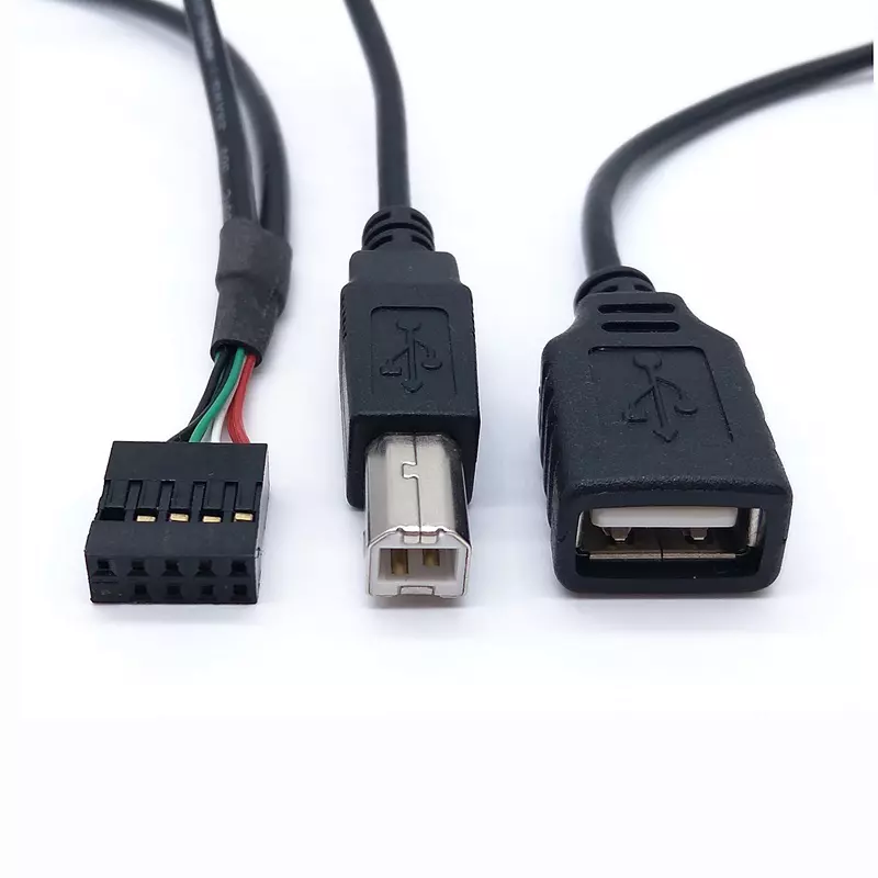USB 2.0 Type-A母座Type-B公頭轉9P對接連接器傳輸線 USB 2.0 Cable ｜杉洋企業｜台灣線材加工製造商