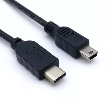 USB 2.0 Type-C轉Mini-B公頭傳輸線｜杉洋企業｜台灣線材加工製造商