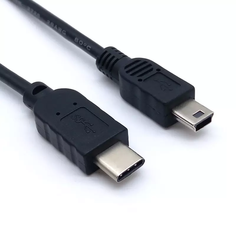 USB 2.0 Type C to Mini-B Male Cable