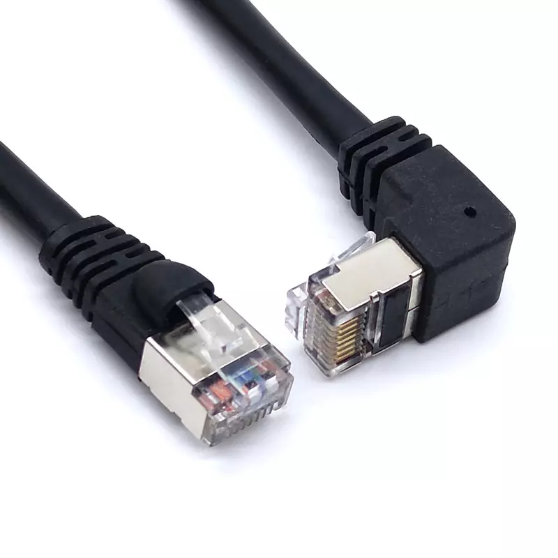 RJ45 8P8C R/A auf ST. Ethernet-Kabel