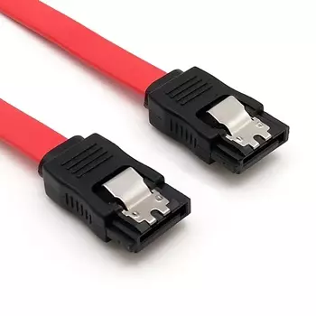 SATA 7P 180°公對公雙卡扣彈片傳輸線, SATA Cable 連接線-02