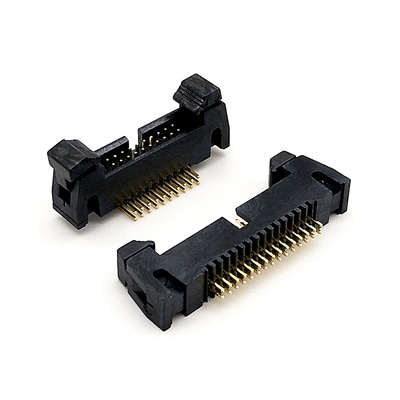 R6700 Series 1.27mm(.050") DIP Type Short Latch Ejector Header｜杉洋企業｜台灣牛角座連接器製造商